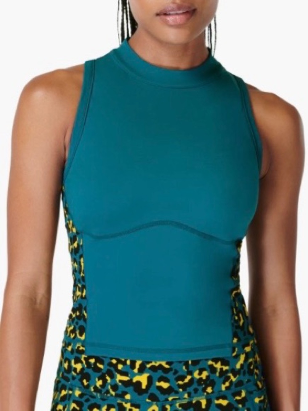 Power Zip Back Workout Crop Tank
Sweaty Betty Size S